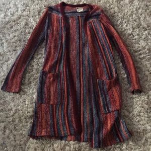 Long sleeve long cardigan